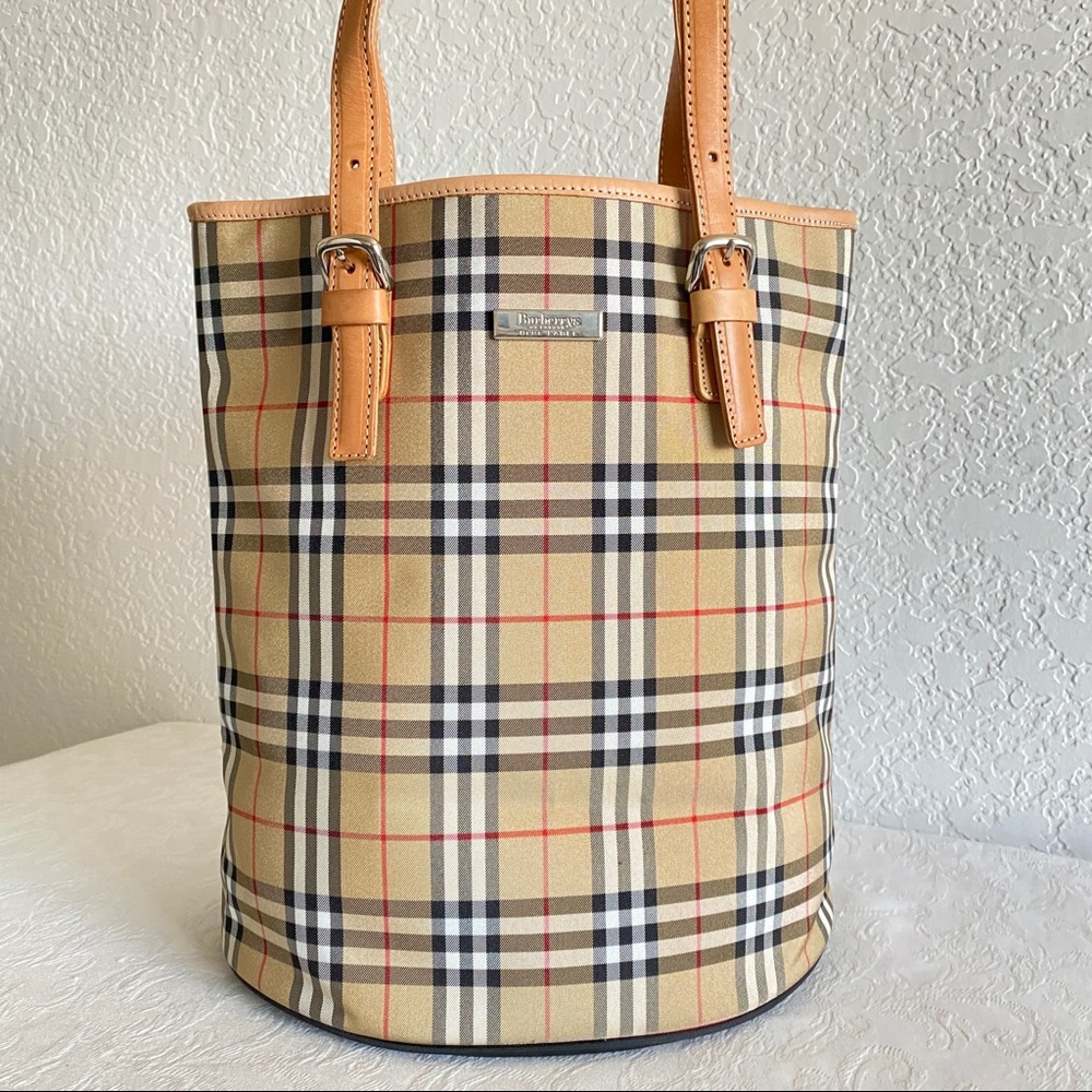 Burberry check tote